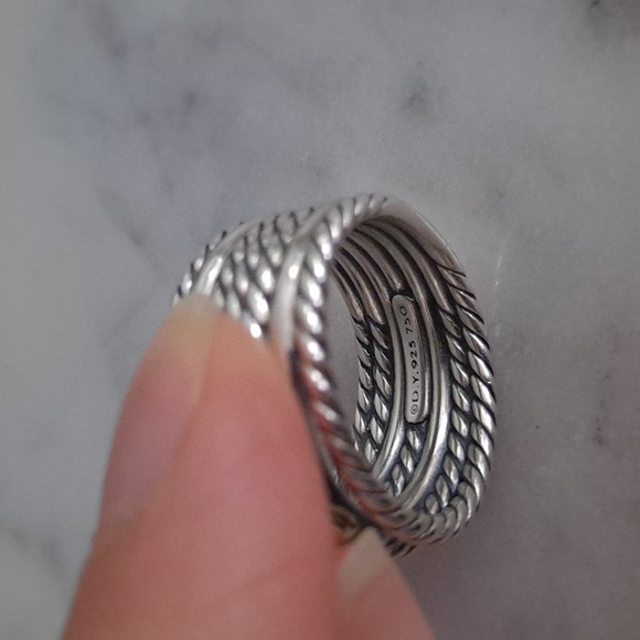 Authentic David Yurman Double X Crossover ring - Picture 7 of 16